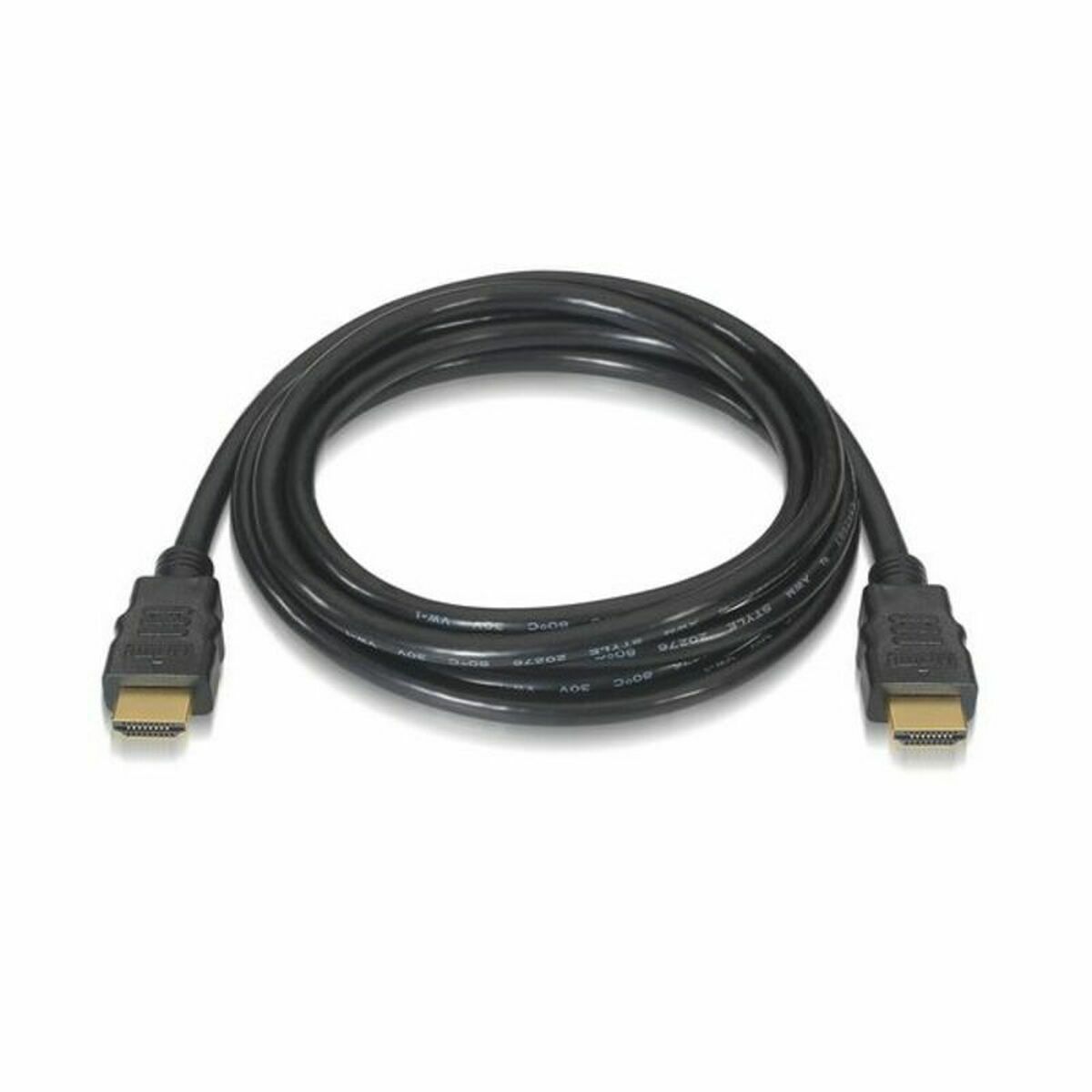 HDMI Cable NANOCABLE HDMI V2.0, 1m V2.0 4K 1 m Black 1 m-3