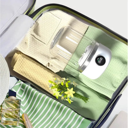 Wireless Mini Washing Machine 1L Portable Laundry Bucket White-2