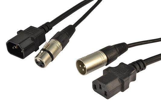 IEC & XLR combi cable (5m)-0