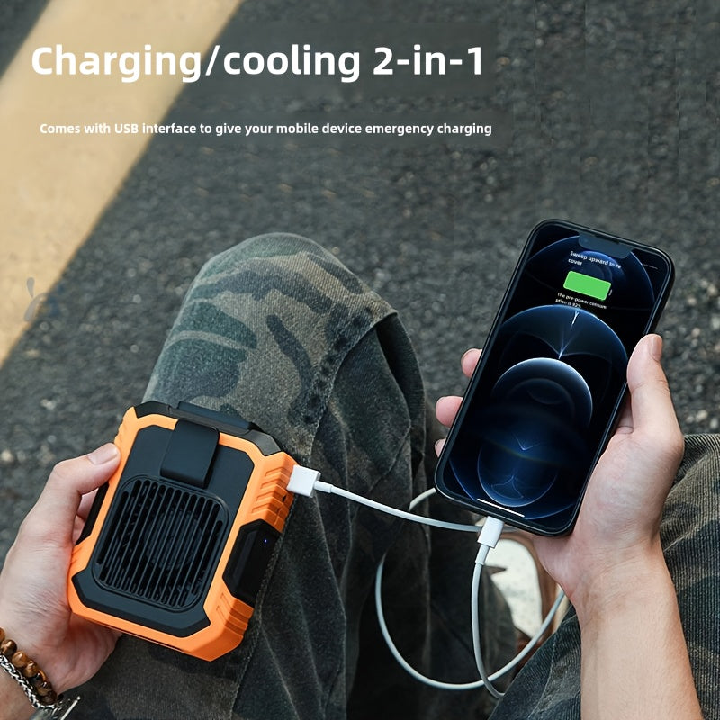 Portable Waist Fan Rechargeable Cooling Power Bank-2